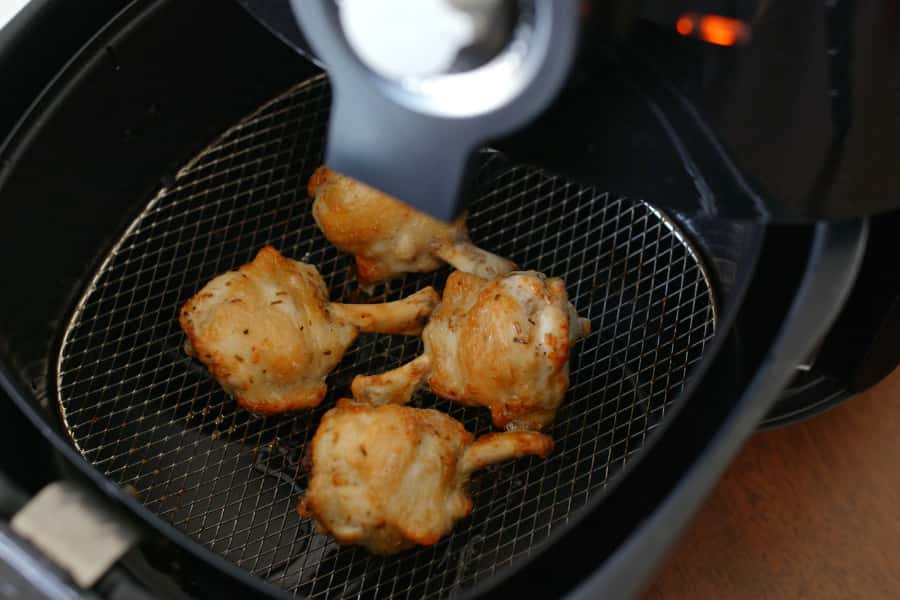 chicken with less oil in air fryer