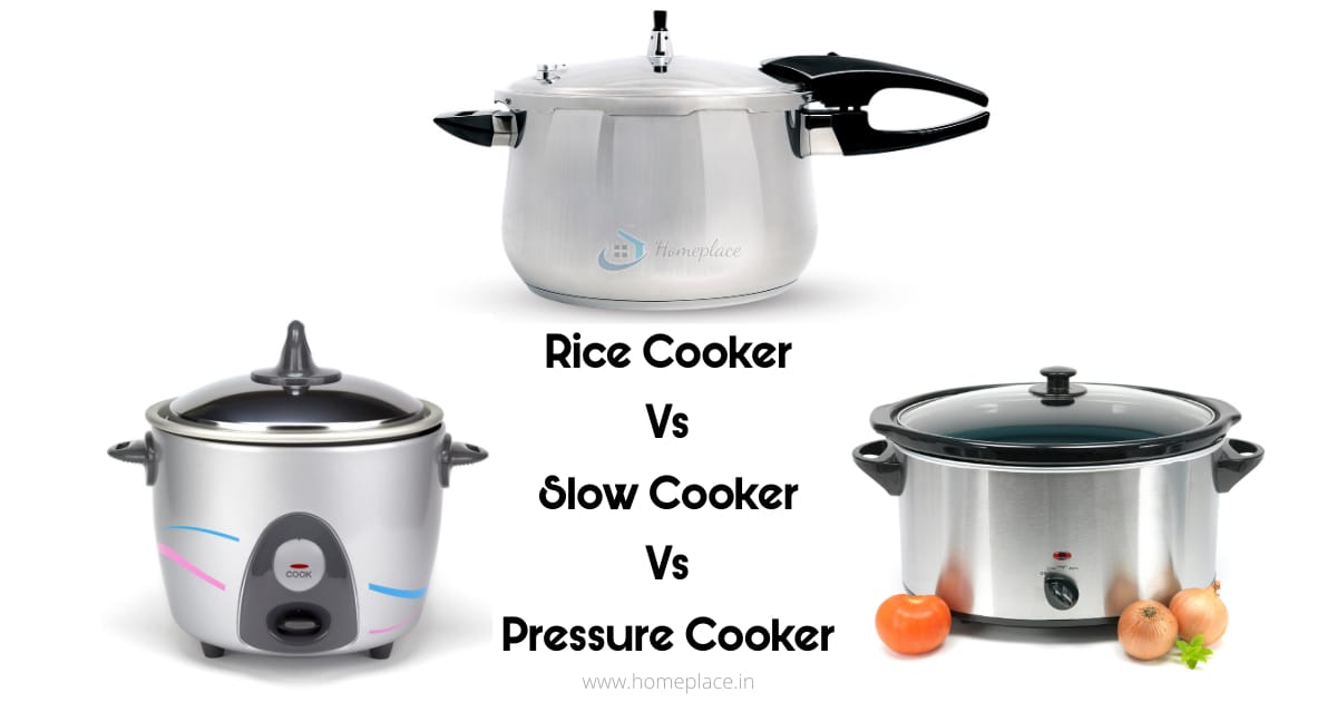Rice cooker vs pressure cooker vs slow cooker