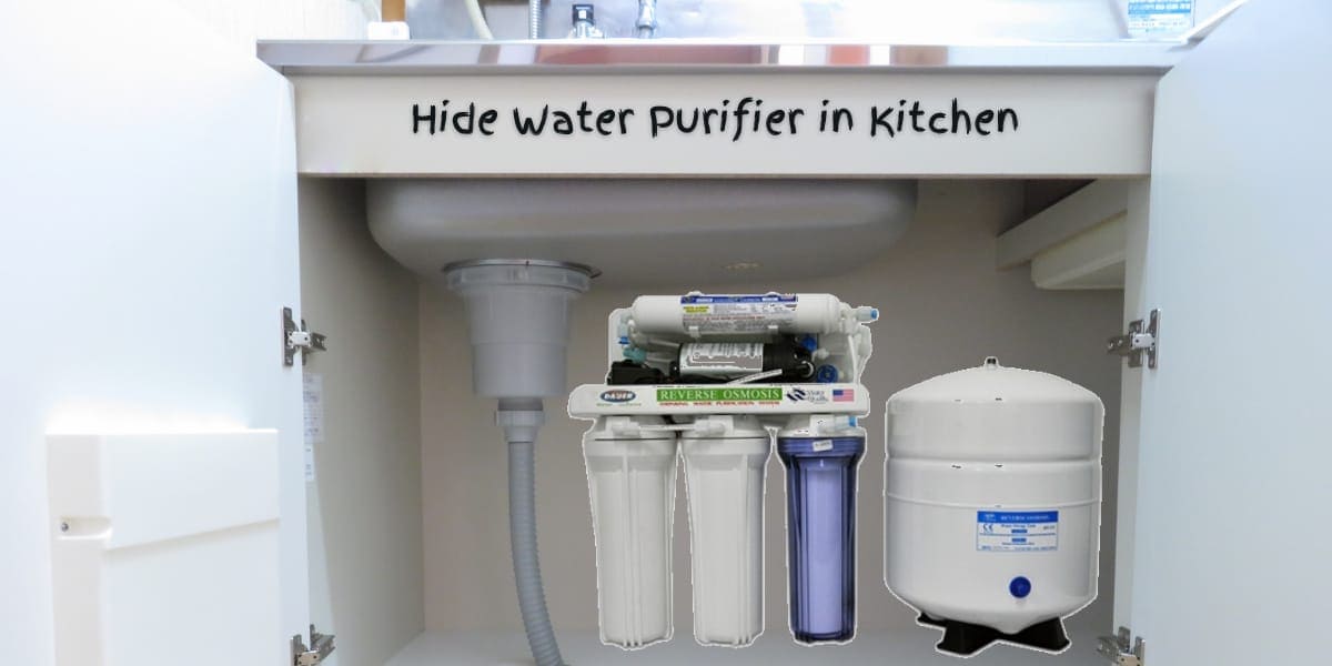 hide water purifier in kitchen