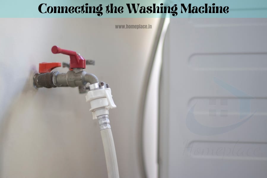 connecting the semi-automatic washing machine