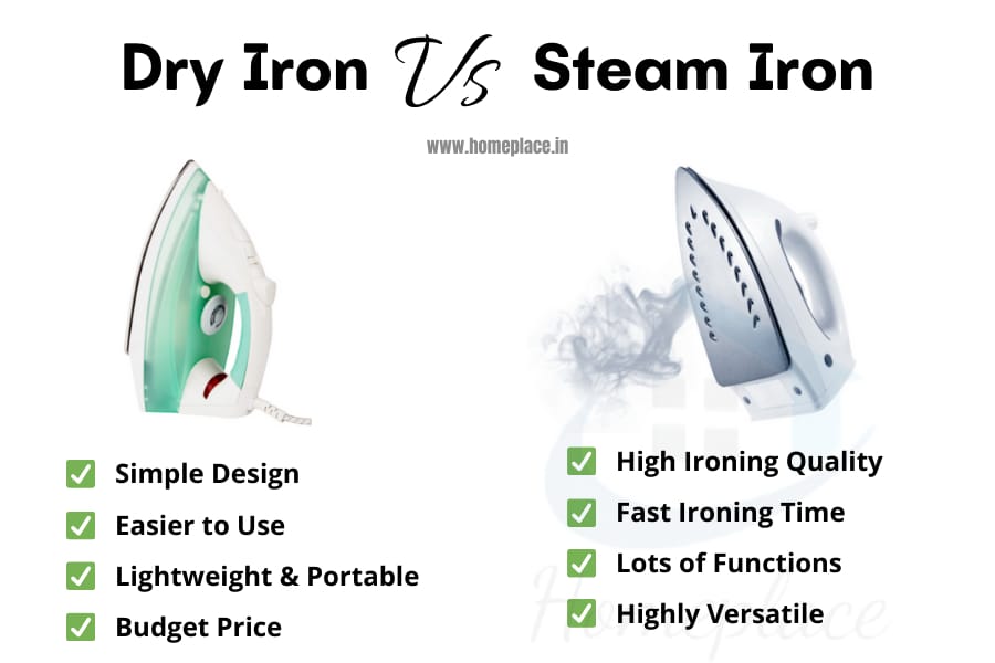 dry iron vs steam iron comparison