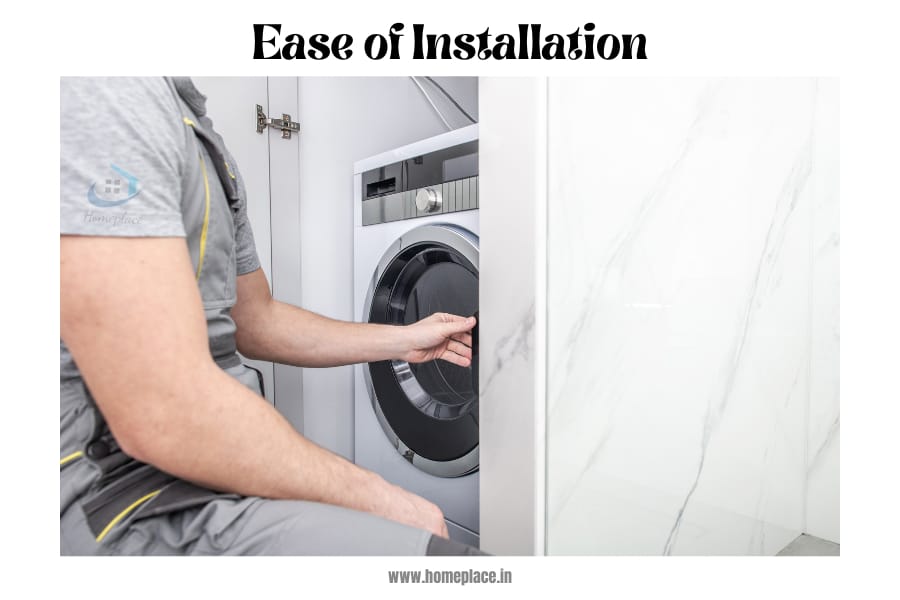 top load vs front load washing machine ease of installation