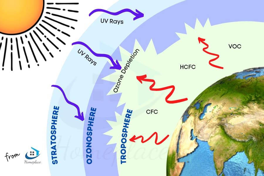 how cfc depletes ozone layer