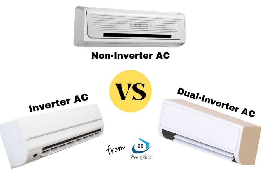 inverter ac versus non-inverter ac versus dual-inverter ac