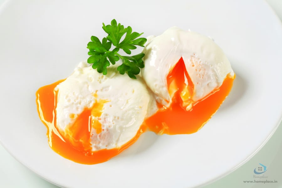 poached eggs made with an electric kettle