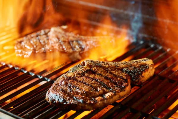 grilling on barbecue grill