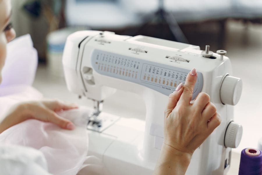 using electric sewing machine at home