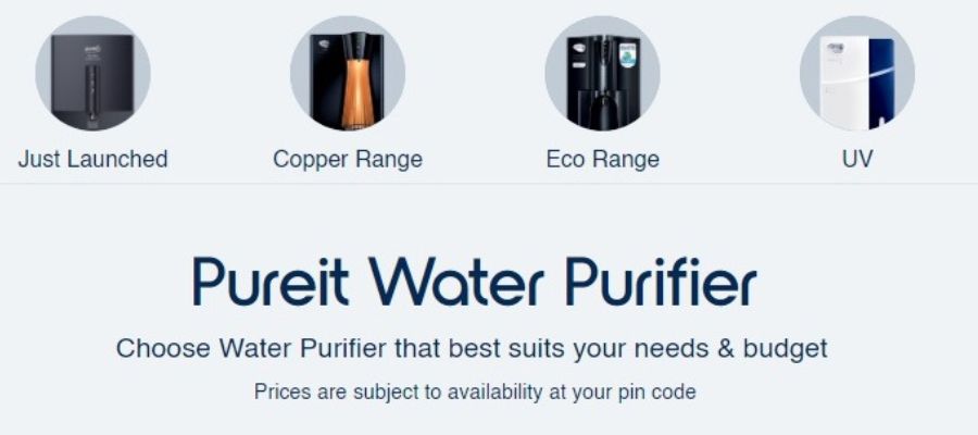 Pureit water purifiers